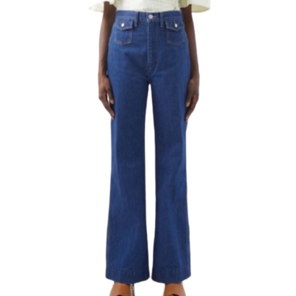 Re/Done 70s Pocket Wide leg in True Rinse size 32